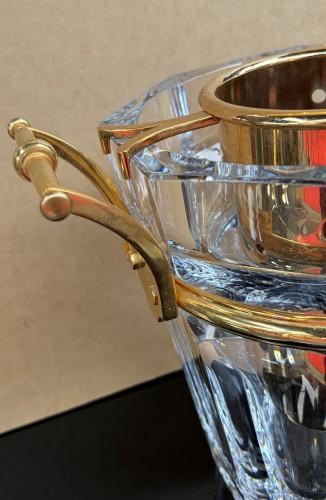 Baccarat - Champagne Bucket “Harcourt” Model Circa 1970 - Glass & Crystal Style 50