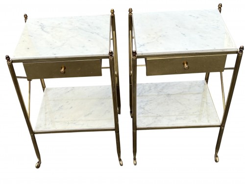 Pair of Side Tables - Maison Baguès 1970