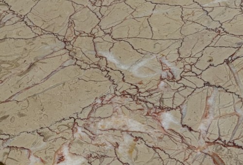 Paire de Guéridons Laiton Doré Style Jacques Adnet Ø 41,5 cm H 61 cm Marbre Calacatta - Mobilier Style Années 50-60