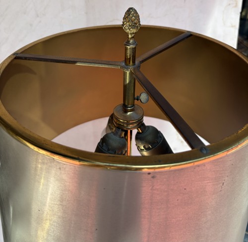 Antiquités - Maison Charles - Lampe vase Médicis en bronze circa 1970