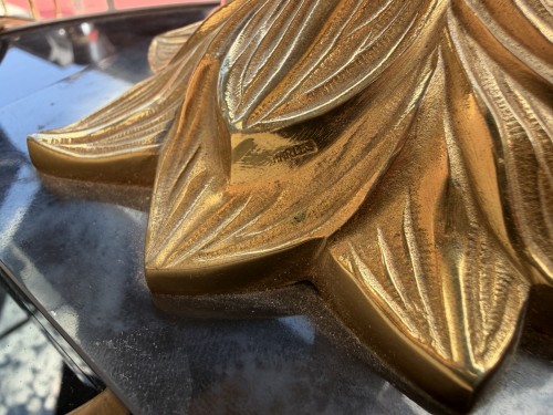 Luminaires Lampe - Maison Charles - Lampe Palmier en bronze doré circa 1965