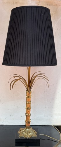 Maison Charles - Lampe Palmier en bronze doré circa 1965 - Années 50-60