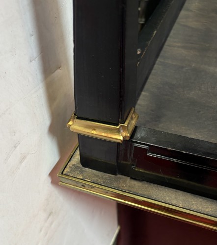 Gerard MILLE pour Maison Jansen - Table basse en bois laqué noir vers 1950/70 - 