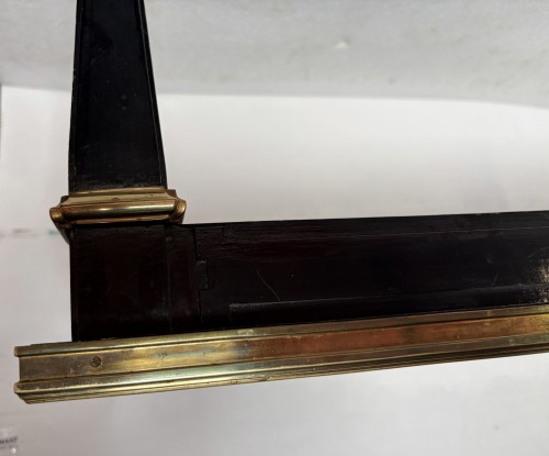 Antiquités - Gerard MILLE pour Maison Jansen - Table basse en bois laqué noir vers 1950/70