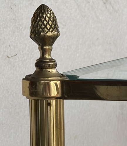 Antiquités - Pair of 5-Tier Bronze Shelves Circa 1970 by Maison Baguès