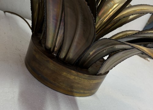Lampadaire palmier en laiton circa 1970 par Barbier, Maison Jansen  - ABC Pascal