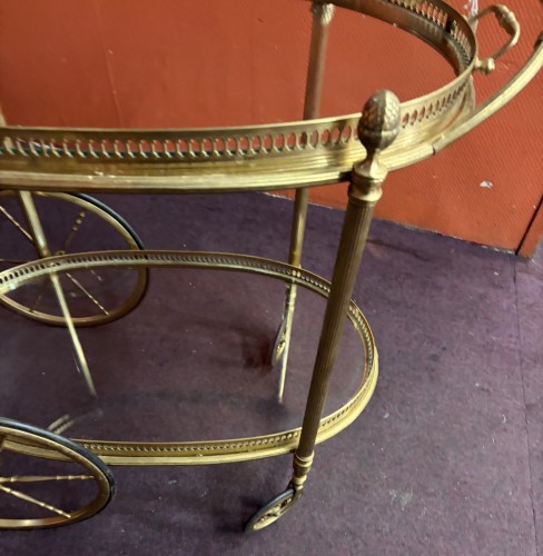 Bronze rolling bar with removable tray circa 1970 - 
