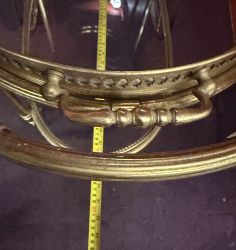 Antiquités - Bronze rolling bar with removable tray circa 1970
