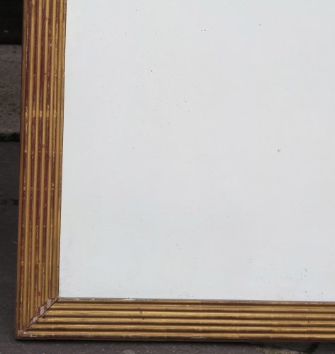 Miroirs, Trumeaux  - Miroir à canaux plats fin XVIIIe siècle