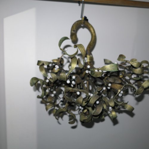 &quot; mistletoe &quot; Chandelier circa 1900 - 