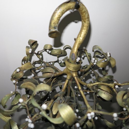 Art nouveau - &quot; mistletoe &quot; Chandelier circa 1900