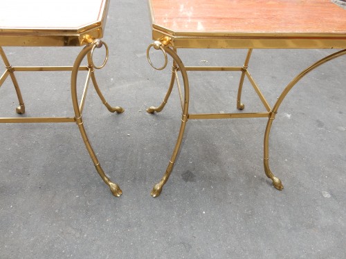 Antiquités - 1970 &#039;Pair of Octagonal Pedestals Jacques Charpentier