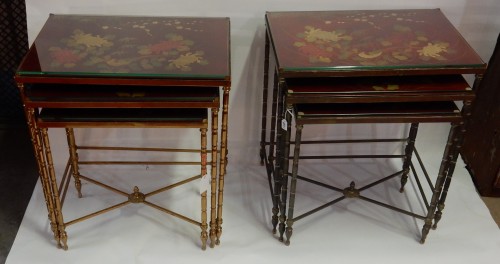 Pair  of 3 Nesting Tables - 