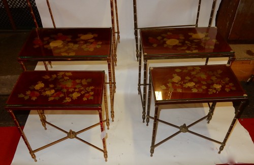 20th century - Pair  of 3 Nesting Tables