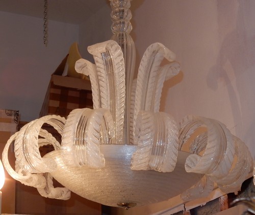 Antiquités - Crystal chandelier of Murano - Barovier y Toso
