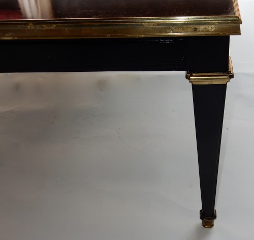 1950/70 Coffee Table Wood Lacquered Black Maison Jansen - Furniture Style 50