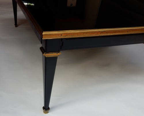 1950/70 Coffee Table Wood Lacquered Black Maison Jansen - 50