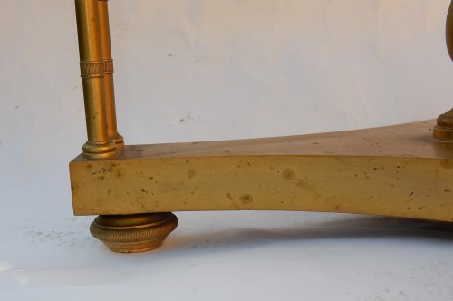 Pair of gilt bronze pedestal tables signed Jansen - 50