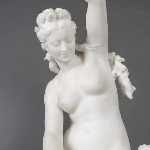 Emile BOISSEAU (1842-1923) l'Amour enchainé - Sculpture Style Art nouveau