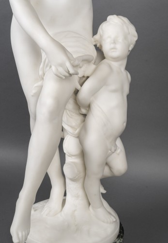 Sculpture Sculpture en Marbre - Emile BOISSEAU (1842-1923) l'Amour enchainé