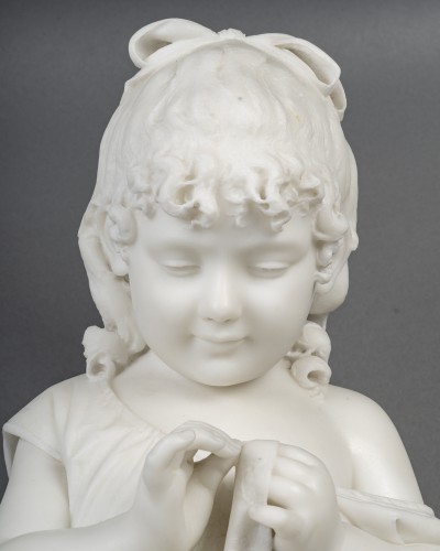Sculpture Sculpture en Marbre - Vouloir, c’est pouvoir
