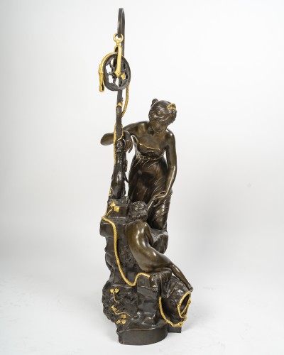 Art nouveau - Henri Vidal (1864-1918) Endormi à La Fontaine