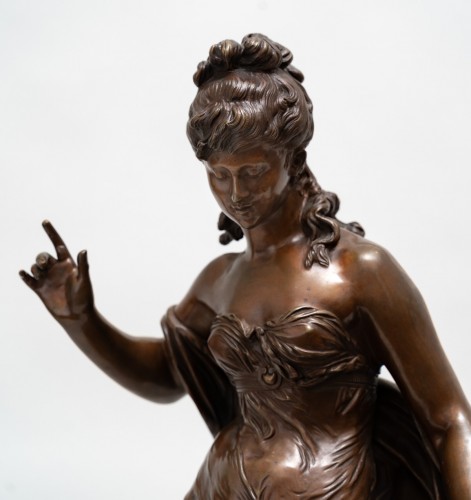 Woman with a Bird - Auguste Moreau (1834 -1917)  - Sculpture Style Art nouveau