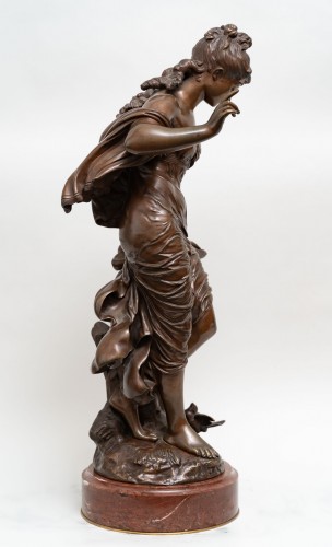 Woman with a Bird - Auguste Moreau (1834 -1917)  - Art nouveau
