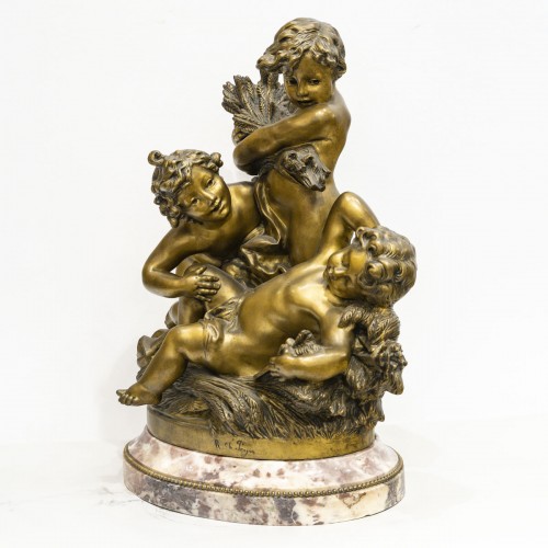 Charles Raphaël PEYRE (1872-1949) Réveil de l'été - Sculpture Style Art nouveau