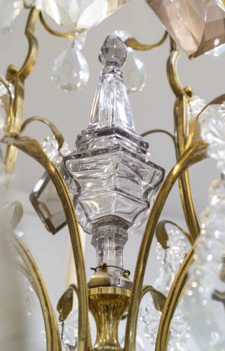 Antiquités - Large chandelier cage of the house Baguès