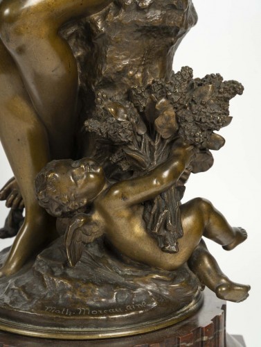 Sculpture  - Mathurin Moreau (1822-1912) The Return of the Swallows