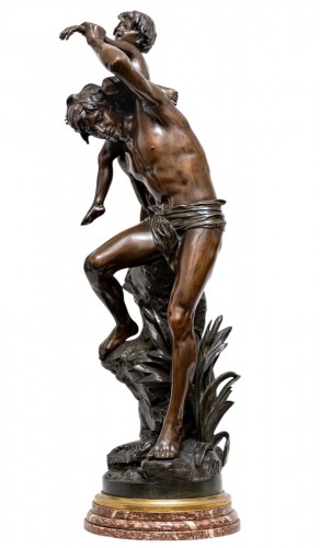Gaston Veuvenot Leroux (1854- 1942) La Traversée du ruisseau