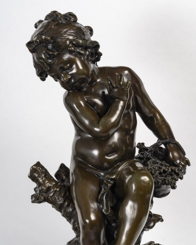 Auguste Louis Mathurin MOREAU (1834-1917) La fille au criquet - Acropole Antiquités