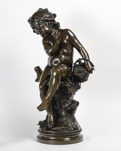 Auguste Louis Mathurin MOREAU (1834-1917) La fille au criquet - Art nouveau