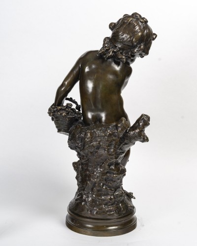 Antiquités - Auguste Louis Mathurin MOREAU (1834-1917) La fille au criquet