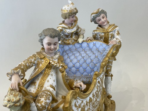 Porcelain & Faience  - Sitzendorf Biscuit Centerpiece, Circa 1900