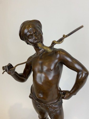20th century - Adolphe Jean Lavergne (1863-1928), The Snake Charmer
