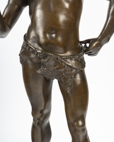 Adolphe Jean LAVERGNE (1863-1928), Le charmeur de serpent - Art nouveau