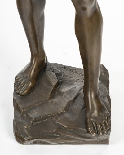 Art nouveau - Adolphe Jean LAVERGNE (1863-1928), Le charmeur de serpent