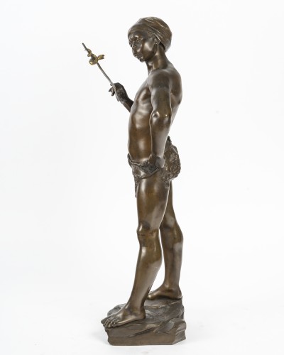 Antiquités - Adolphe Jean LAVERGNE (1863-1928), Le charmeur de serpent