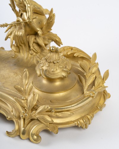 20th century - Gilt Bronze Inkwell, Circa 1900