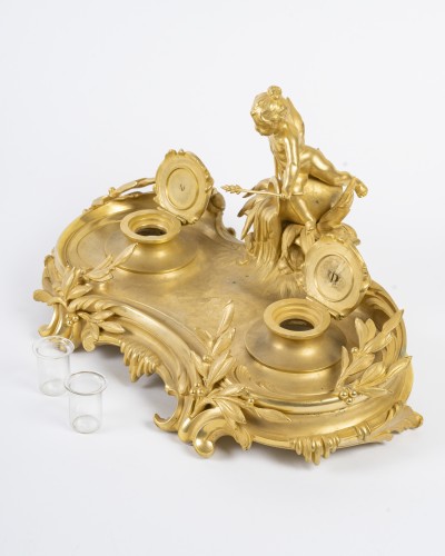 Art nouveau - Gilt Bronze Inkwell, Circa 1900