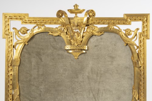 Rare Gilt Bronze Fireplace Front, Circa 1870 - 