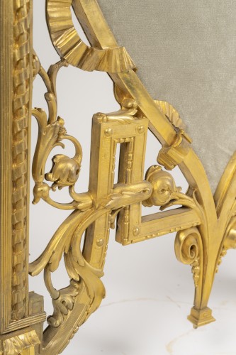 Antiquités - Rare Gilt Bronze Fireplace Front, Circa 1870