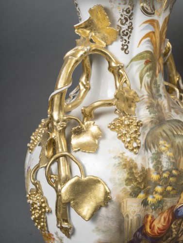 Napoléon III - Pair Of Vases, Limoges Circa 1860