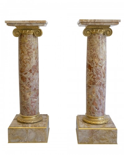Importante paire de colonnes  Circa 1880