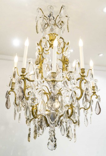 Lighting  - Large Cage Chandelier From The House Of Baguès, Circa 1890