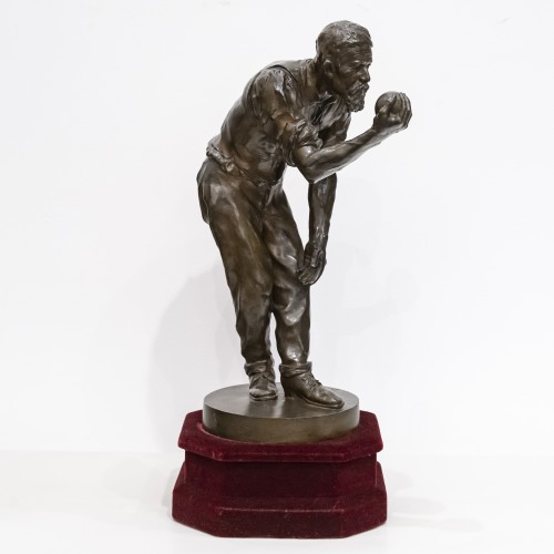 Sculpture  - Joseph-antoine Bernard (1866-1931) Boules Player