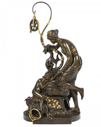 Henri Vidal (1864-1918) Endormi à La Fontaine