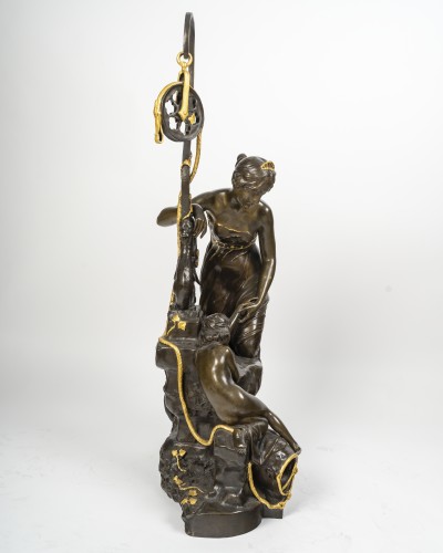 Antiquités - Henri Vidal (1864-1918) Asleep At The Fountain 